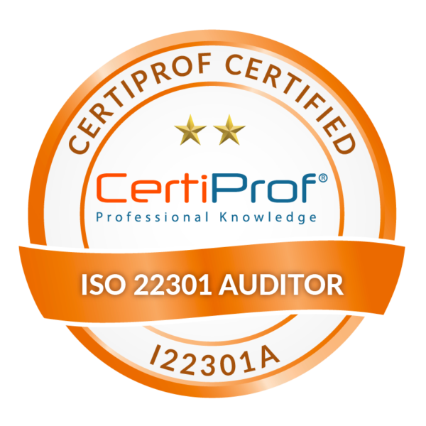 ISO 22301 AUDITOR CERTIPROF CERTIFIED (I22301A)