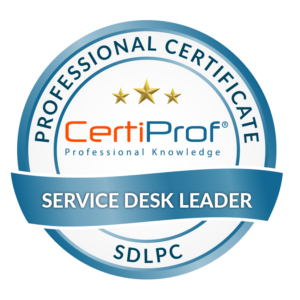SERVICE DESK LEADER PROFESSIONAL CERTIFICATE (SDLPC)